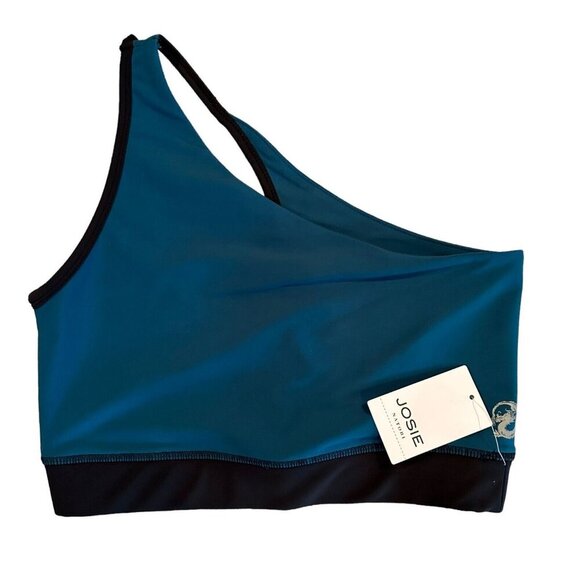 Josie Natori Womens Size S Jade Solstice Asymmetrical Cropped Top NWT - Picture 3 of 6